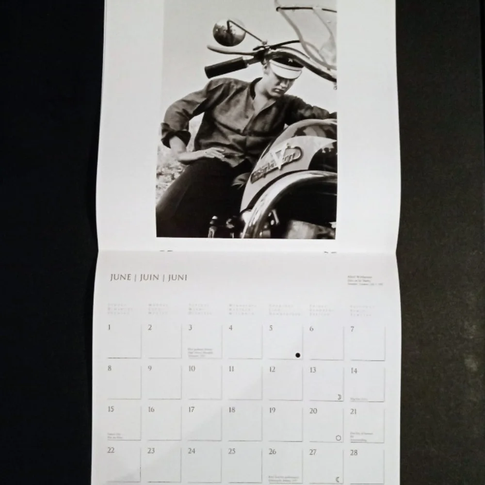 Elvis VTG 1997 Calendar Blk White THE WERTHEIMER COLLECTION New. Never Used Mint